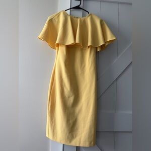Vince Camuto Ruffle Yellow Dress